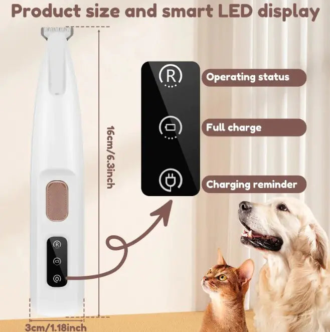 LED Illuminated Pet Paw Trimmer