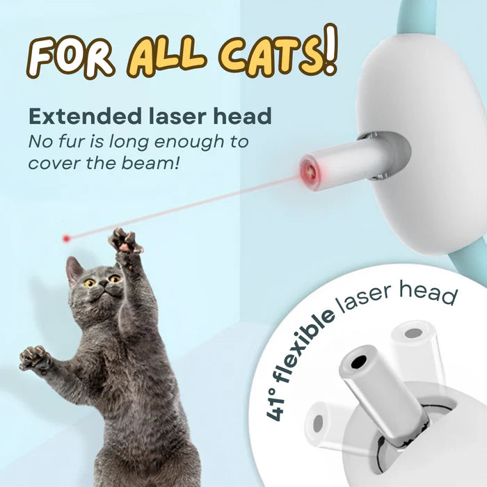 LaserPaw™ Adjustable USB Cat Laser Collar – Rechargeable Interactive Toy