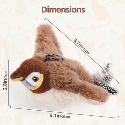 🐦 FlutterPaw™ Flapping Bird Cat Toy
