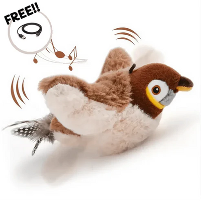 🐦 FlutterPaw™ Flapping Bird Cat Toy