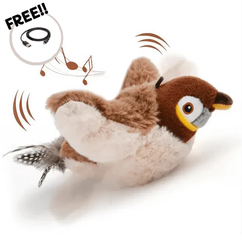 🐦 FlutterPaw™ Flapping Bird Cat Toy