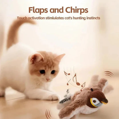 🐦 FlutterPaw™ Flapping Bird Cat Toy